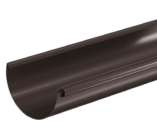 Водосток Aquasistem, система 150/100 - Водосточный желоб 3.00м RR 32 Тёмно Коричневый купить в Звенигороде