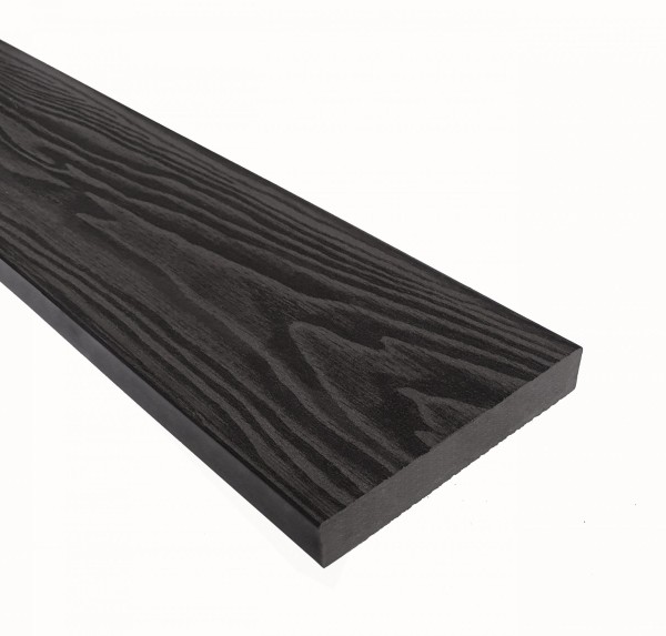 Террасная доска из ДПК Terrapol Смарт 3D Полнотелая без паза Черное дерево купить в Звенигороде