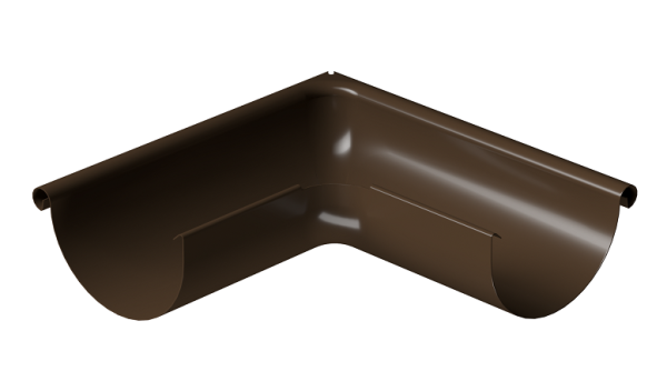 Угол внешний 90° D125 Döcke STAL PREMIUM Каштан, (RAL 8017) купить в Звенигороде