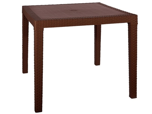 Стол квадратный FIJI Quatro Table Коричневый купить в Звенигороде