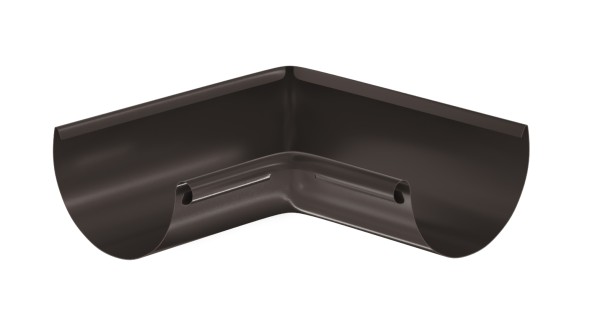 Водосток Aquasistem, система 125x90 - Угол желоба, внутренний 90° RR 32 Тёмно-Коричневый купить в Звенигороде