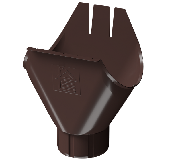 Воронка желоба D125 Döcke STAL PREMIUM Шоколад, (RAL 8019) купить в Звенигороде