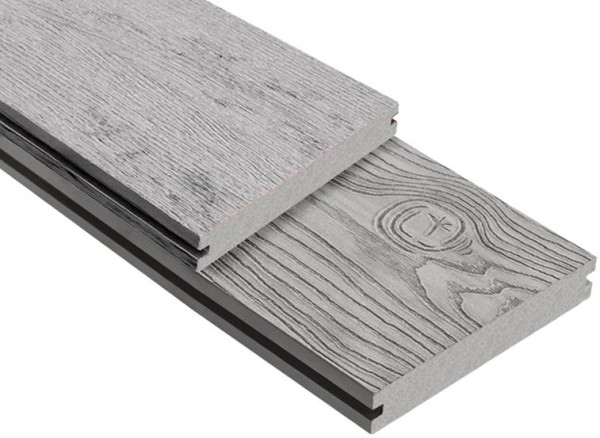 Террасная доска ДПК Outdoor 3D полнотелая STORM/OCEAN GREY серая микс купить в Звенигороде