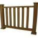 Ограждения из ДПК WOODVEX Кофе купить в Звенигороде