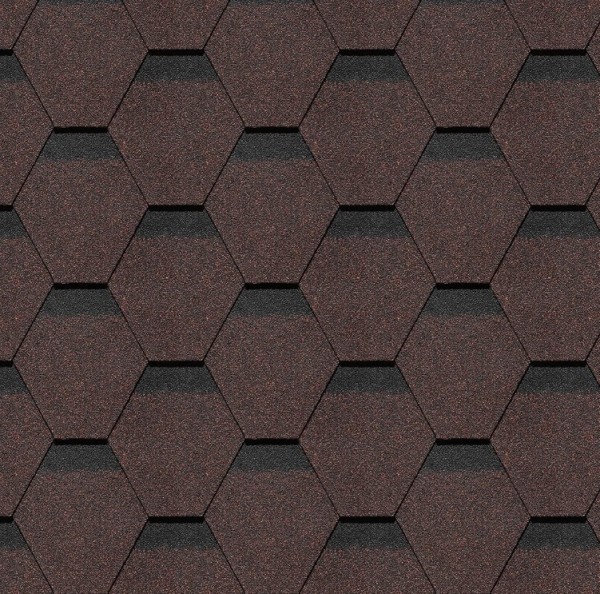 Гибкая черепица Docke, коллекция Шеффилд – Корица купить в Звенигороде