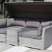Диван-Трансформер AFINA плетеный из иск. ротанга AFM-320G Grey купить в Звенигороде