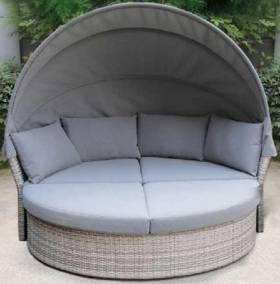 Диван-Трансформер AFINA плетеный из иск. ротанга AFM-325G Grey купить в Звенигороде