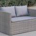 Диван-Трансформер AFINA плетеный из иск. ротанга S330G-W78 Grey купить в Звенигороде
