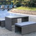 Диван-Трансформер AFINA плетеный из иск. ротанга S330G-W78 Grey купить в Звенигороде