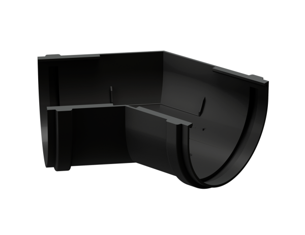 Угол желоба универсал 135˚ Docke Premium ПВХ - Карбон купить в Звенигороде