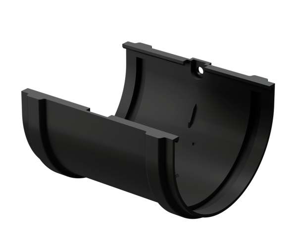 Соединитель желоба Docke Premium ПВХ - Карбон купить в Звенигороде