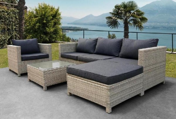 Комплект мебели AFINA плетеной из иск. ротанга YR821G Grey/Grey купить в Звенигороде