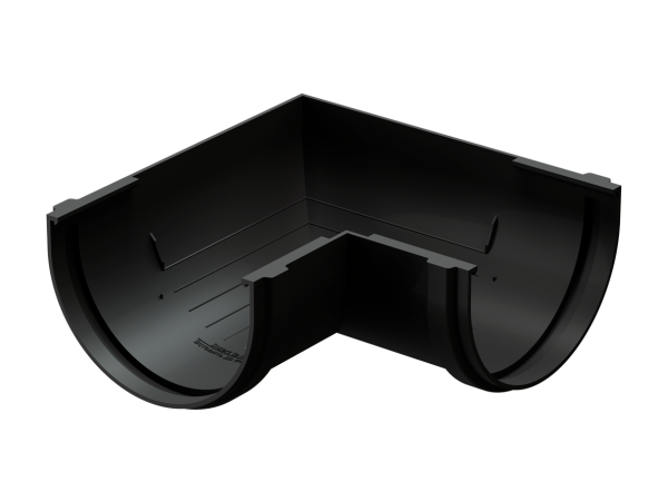 Угол желоба универсал 90˚ Docke Premium ПВХ - Карбон купить в Звенигороде