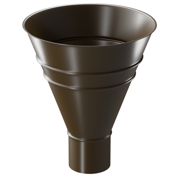 Воронка водосборная Döcke STAL PREMIUM, Каштан купить в Звенигороде