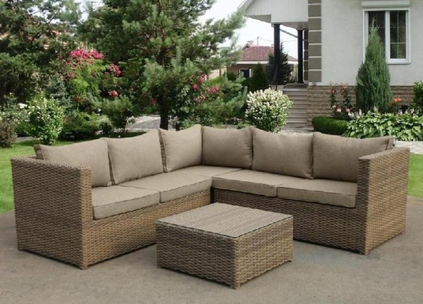 Комплект мебели AFINA плетеной из иск. ротанга YR825B Beige купить в Звенигороде