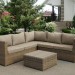 Комплект мебели AFINA плетеной из иск. ротанга YR825B Beige купить в Звенигороде