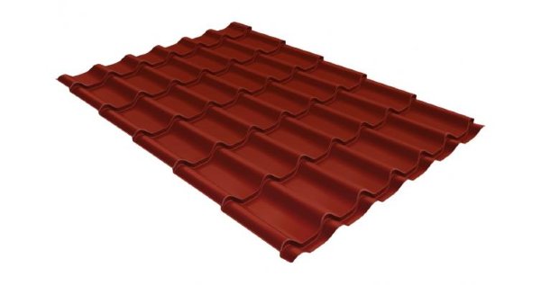 Металлочерепица классик 0,5 Satin RAL 3009 оксидно-красный купить в Звенигороде