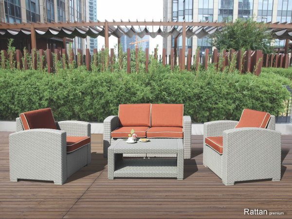 Уличные диваны и кресла коллекции Rattan Premium 4 купить в Звенигороде