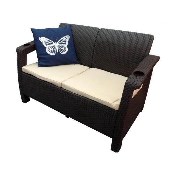 Двухместный диван Yalta Sofa Seаt венге купить в Звенигороде