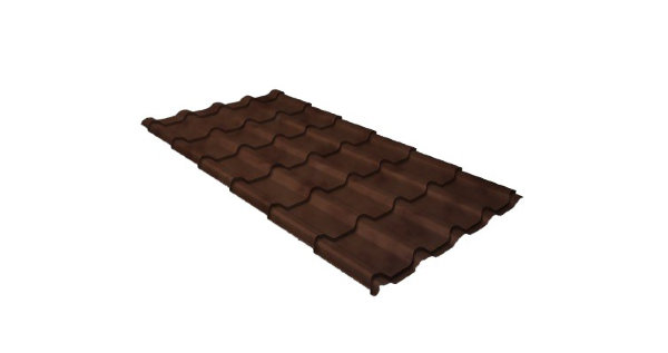 Металлочерепица камея 0,45 Safari Twincolor Brown купить в Звенигороде