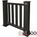 Ограждение из ДПК Outdoor Классик 3D STORM чёрный купить в Звенигороде