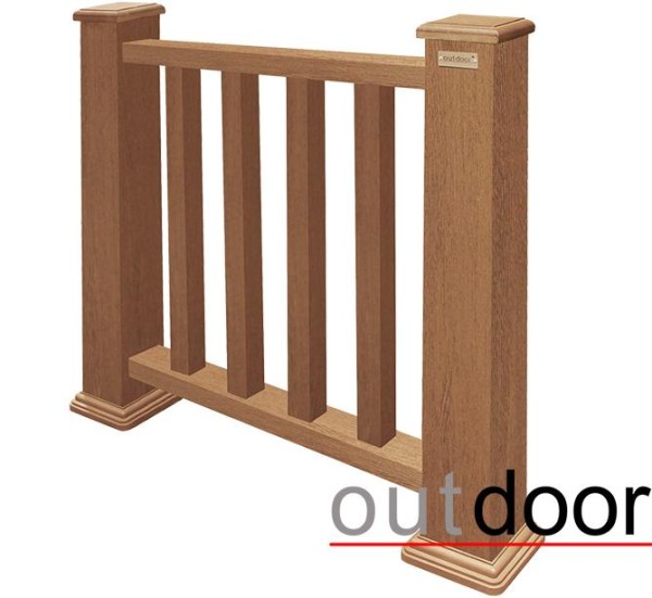 Ограждение из ДПК Outdoor Классик 3D STORM дуб купить в Звенигороде