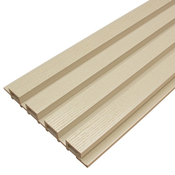 Фасадная доска из ДПК Faynag Wood Рейка Слоновая кость купить в Звенигороде
