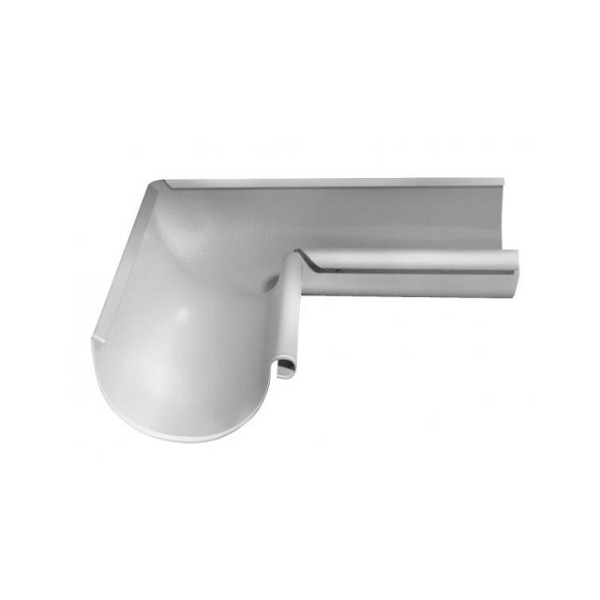 Водосток Grand Line 125x90 – Угол внутренний 90° RAL 9003 купить в Звенигороде