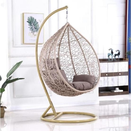 Кресло Подвесное из искусственного ротанга AFM-169A-XLB Beige купить в Звенигороде