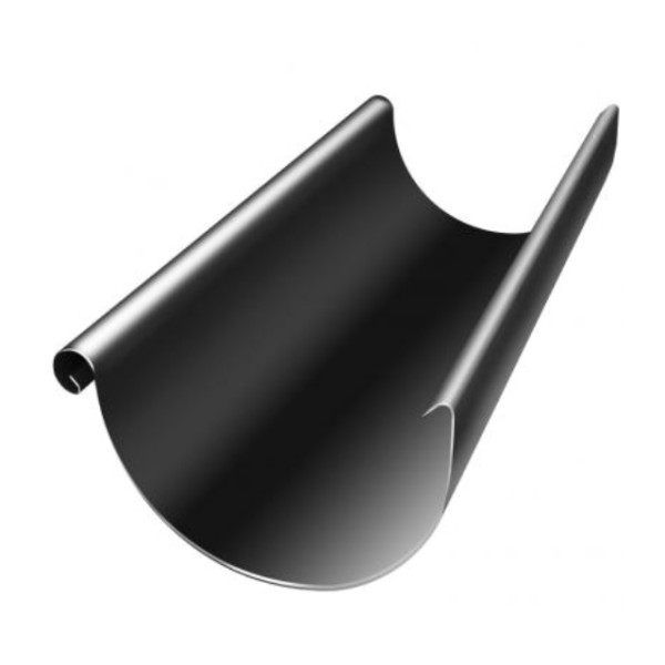 Водосток Grand Line 125x90 – Желоб 3м RAL 9005 купить в Звенигороде