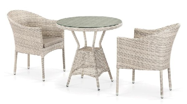Комплект плетеной мебели AFINA из иск. ротанга T705ANT/Y350-W85 Latte 2Pcs купить в Звенигороде