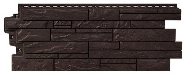 Фасадная панель Grand Line Скала Стандарт Шоколадный (коричневый) купить в Звенигороде