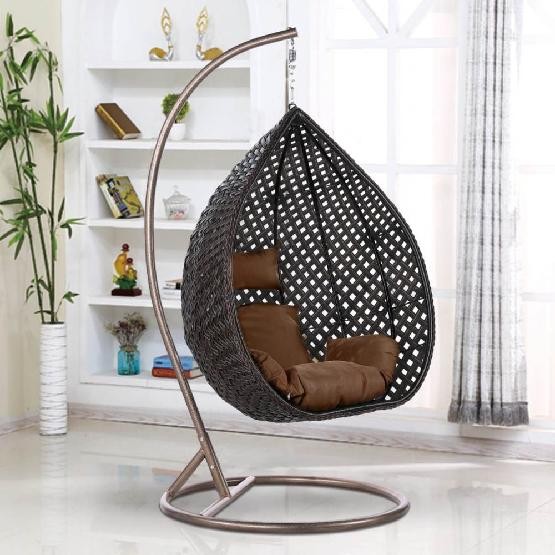 Кресло Подвесное из искусственного ротанга AFM-250B-L Brown купить в Звенигороде