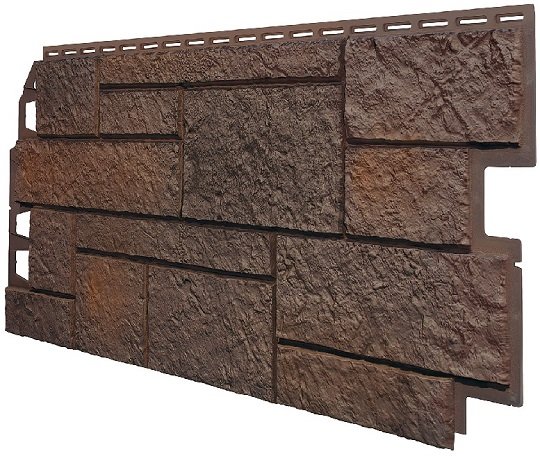 Фасадная панель VOX Sandstone (Сандстоун) темно коричневый купить в Звенигороде