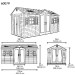 Сарай пластиковый LifeTime 15x8 DD купить в Звенигороде
