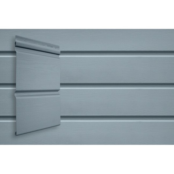 Виниловый сайдинг Grand Line Double-Брус Голубой купить в Звенигороде