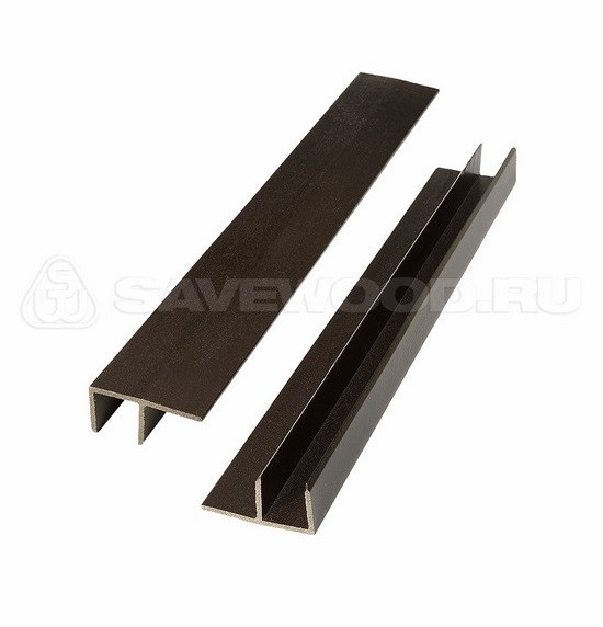 F-профиль ДПК Savewood – Тёмно-коричневый купить в Звенигороде