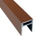 П-профиль Алюминиевый EasyDecking 35x25 Коричневый купить в Звенигороде