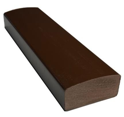 Лавочный брус Ecodecking Некст полнотелый глянцевый 70х35 шоколад купить в Звенигороде