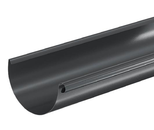 Водосток Aquasistem, система 150/100 - Водосточный желоб 3.00м RAL 7024 Тёмно-серый купить в Звенигороде