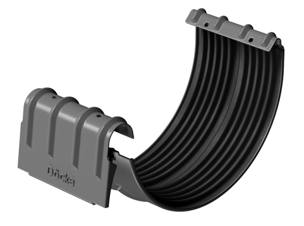 Соединитель желобов D125 Döcke STAL PREMIUM Графит, (RAL 7024) купить в Звенигороде