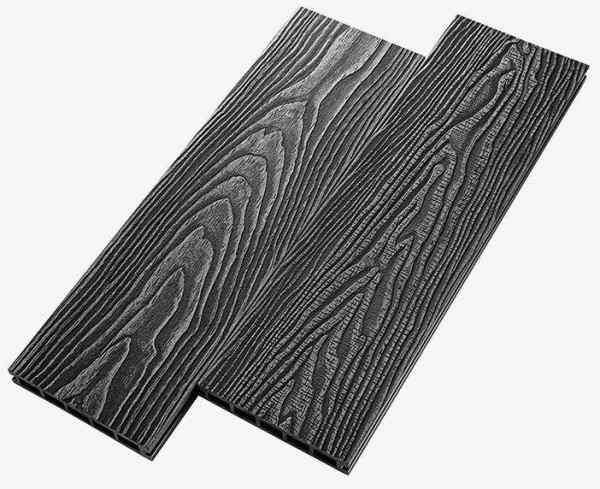 Террасная доска из ДПК RusDecking Unodeck Vintage - Графит купить в Звенигороде