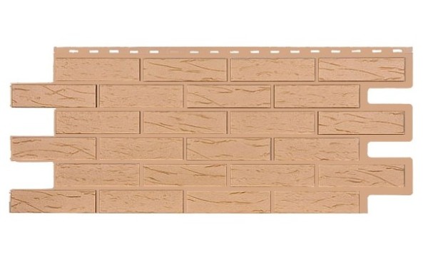 Фасадная панель T-Siding Кирпич Саман Эко Крем купить в Звенигороде